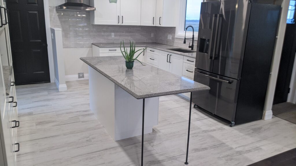 A renovated kitchen in a completed SIP project